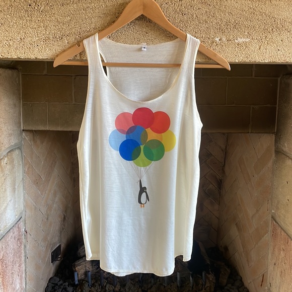 Tops - Brand New Silk Screen Tank (Size S)